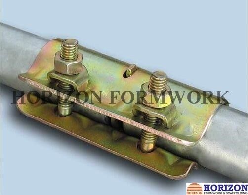 British sleeve clamp for scaffold pipe. Scaffolding coupler, sleeve couplers