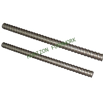 Cold rolled tie rod system for formwork construction