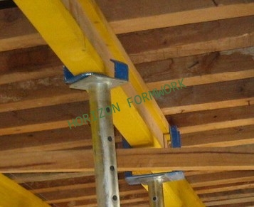 Supporting head H20, support H20 beam in slab formwork, U-head H20. Prop head H20