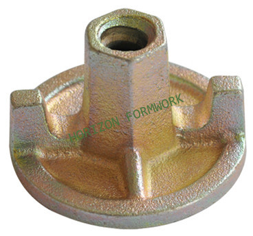 Formwork wing nuts to hold concrete wall formwork system and column forms