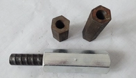 Hex nuts and couplers for steel bar connection, form work accessories