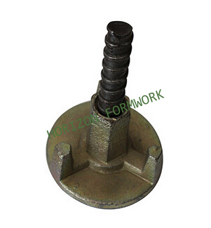 Formwork wing nuts to hold concrete wall formwork system and column forms