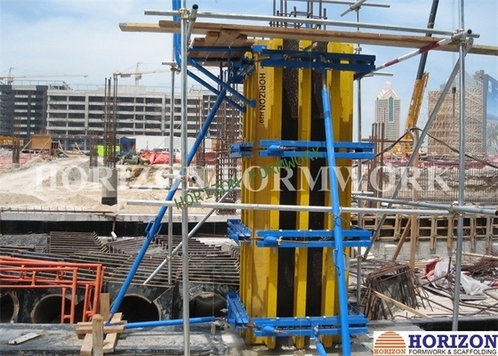 Concrete Column formwork.  Adjustable Column formwork, shuttering, vertical formwork