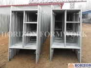 Steel H frame scaffolding system