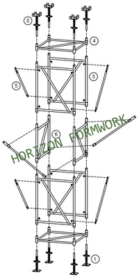 1700*1219mm ladder frame Scaffolding from China supplier