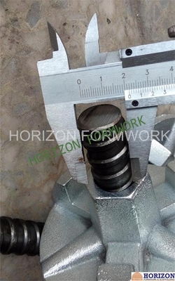 Formwork tie rod and threaded bar