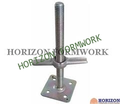 Scaffolding jack base and U head. Safe and reliable. Strong flexible