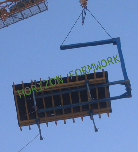 2.5*4m. Can be adjusted.  Flying table formwork