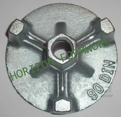 China Form-tie nut, galvanized flanged Wing nut, formwork wing nut, formwork accessories