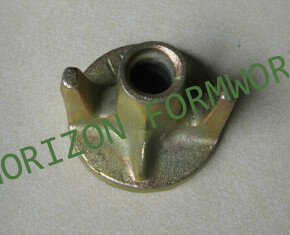 Formwork wing nuts to hold concrete wall formwork system and column forms