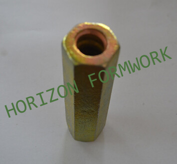 Machinery Steel Hexagonal nut for tie rod dia 15mm