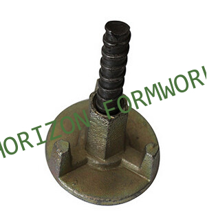 Formwork wing nuts to hold concrete wall formwork system and column forms
