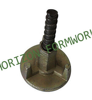 Formwork wing nuts to hold concrete wall formwork system and column forms